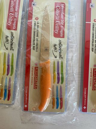 set coltelli nuovi colorati