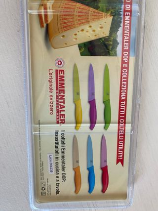 set coltelli nuovi colorati