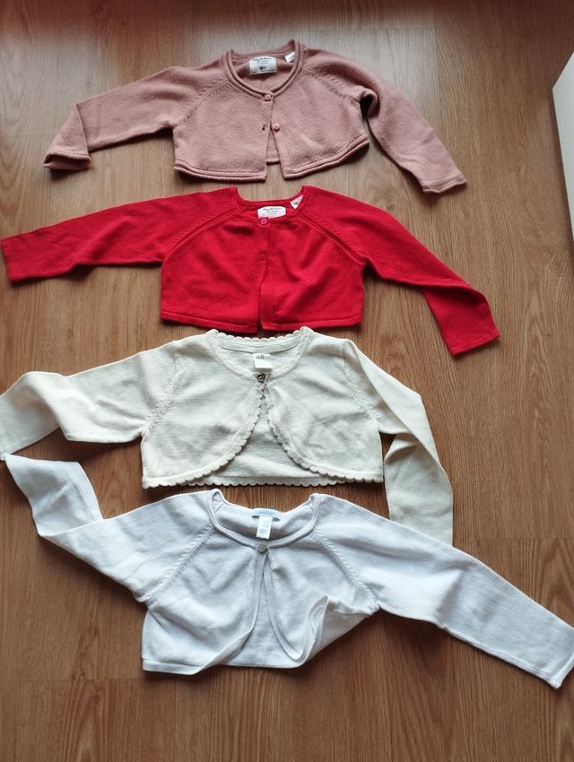 4 chaquetas punto niña 2 años