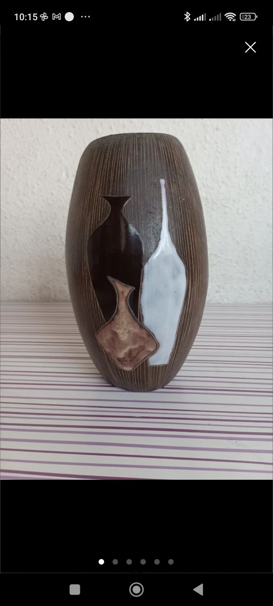 Jarrón florero moderno 23cm de alto