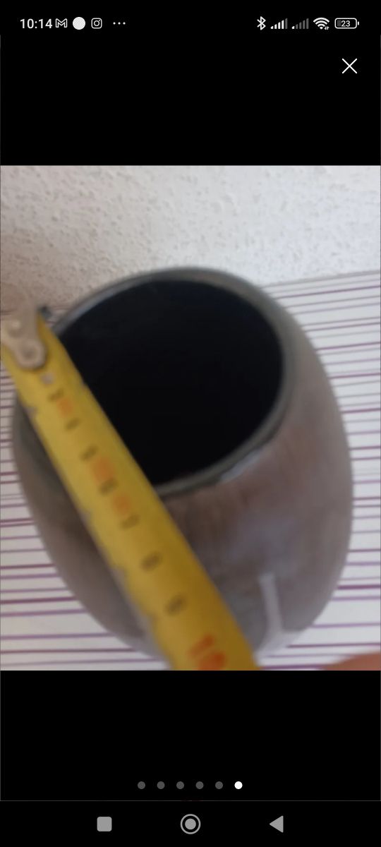 Jarrón florero moderno 23cm de alto