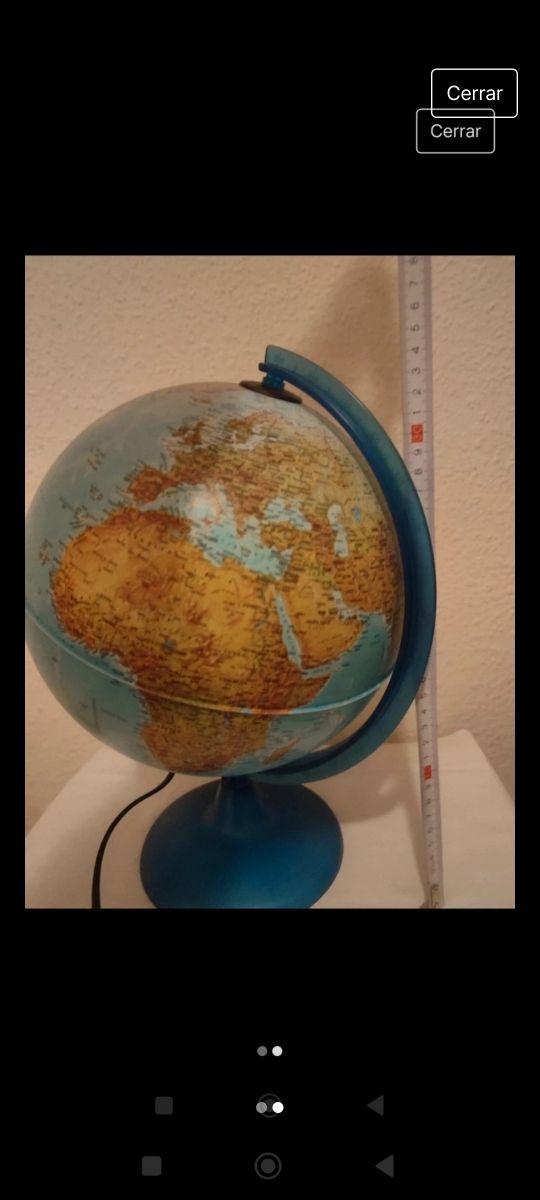 Globo Terráqueo Con Luz