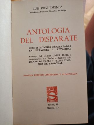 Antología del disparate