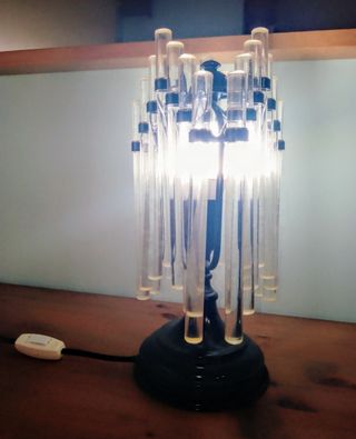 Lampa vintage restaurada.