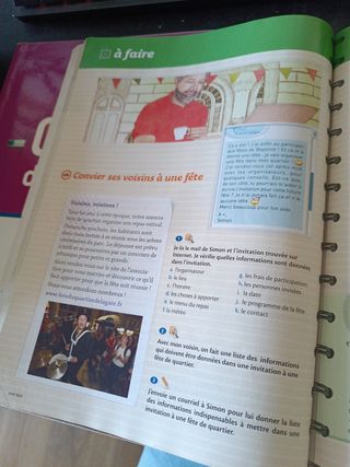 Libro de francés B1, Agenda 3