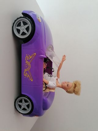 Coche descapotable para muñeca barbie