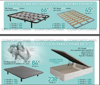 Lote cama canape polipiel blanco + colchon 150x190