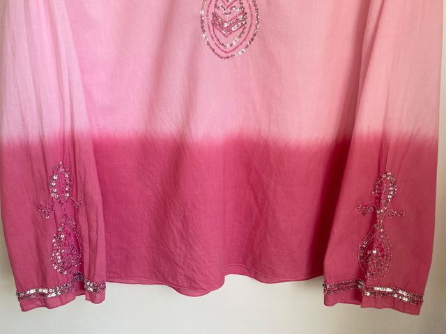 Blusa rosa fucsia sfumata vintage marcata Pimkie