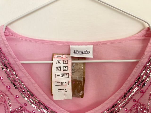 Blusa rosa fucsia sfumata vintage marcata Pimkie