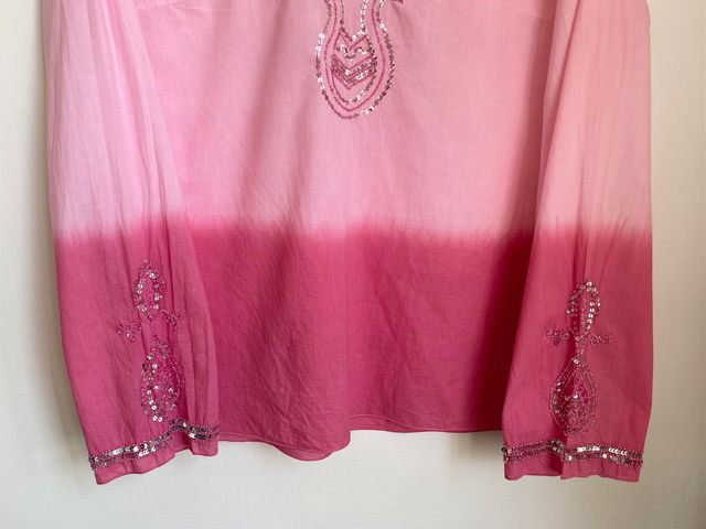 Blusa rosa fucsia sfumata vintage marcata Pimkie
