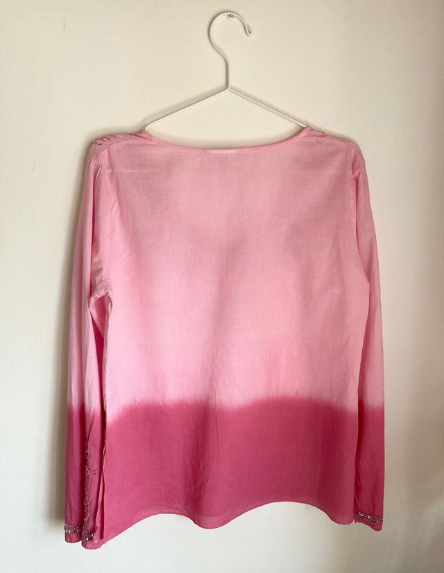 Blusa rosa fucsia sfumata vintage marcata Pimkie