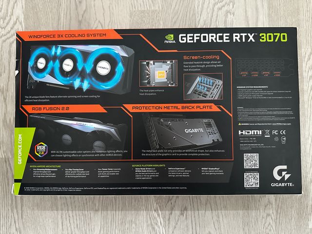 NVIDIA Gigabyte RTX 3070 OC 8GB