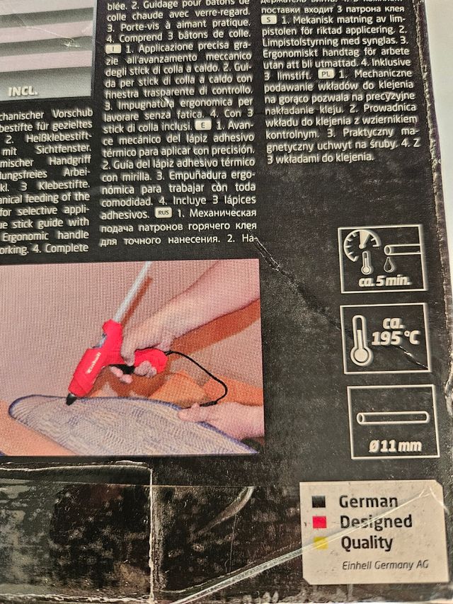 Pistola Einhell pegamiento caliente