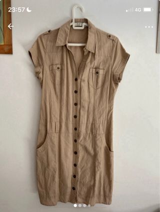 Vestido vintage beige