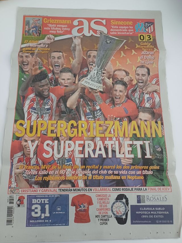 Periódicos Atlético de Madrid