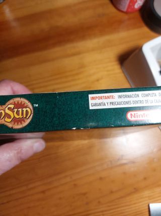 GOLDEN SUN GBA SP PAL ESPAÑA COMPLETO