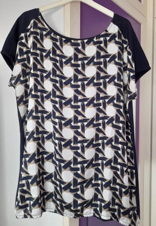 Camiseta/blusa estampada, de Precchio 