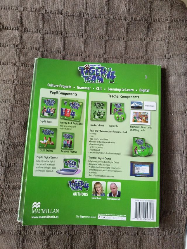 Libro Inglés Tiger Team 4 Primaria