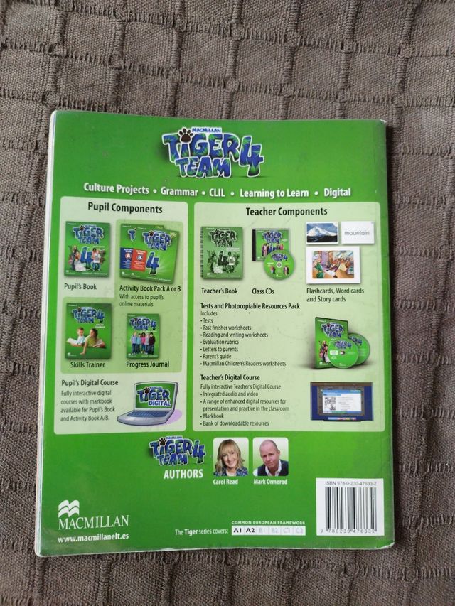 Libro Inglés Tiger Team 4 Primaria