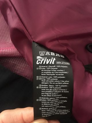 Chaqueta de agua-chubasquero