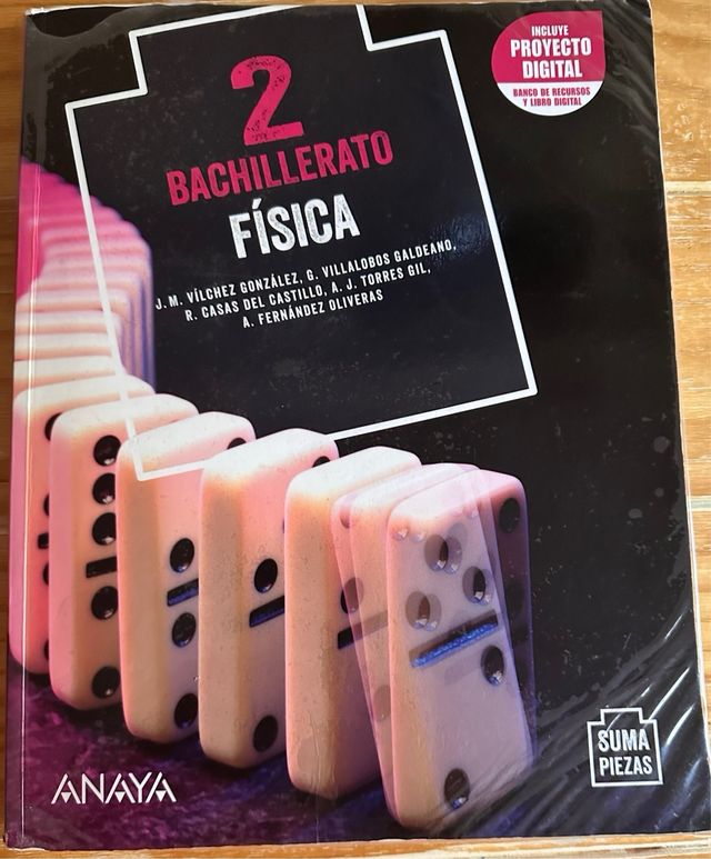 Libro Fisica 2 Bachillerato Suma Piezas Ed. Anaya