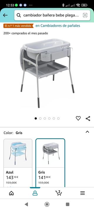 Cambiador Chicco Bañera Bebé Plegable