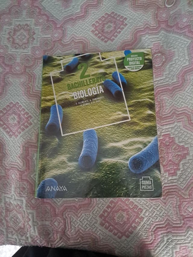 Libro biología de 2°bachillerato