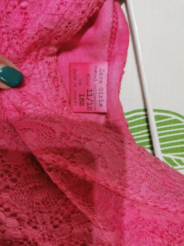 Vestido Zara Niña Rosa