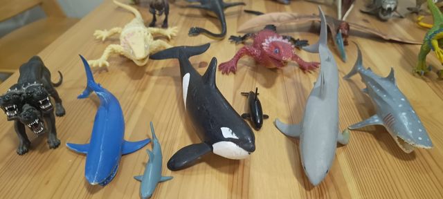 Dinosaurios, Animales acuáticos, figuras