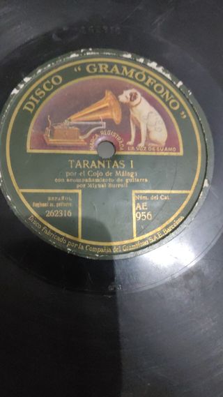 Disco pizarra Tarantas Cojo Malaga