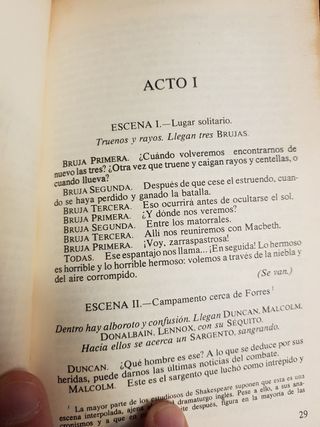 MACBETH & HAMLET, libro de  W.Shakespear