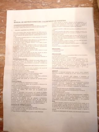 CALENTADOR DE PARAFINA