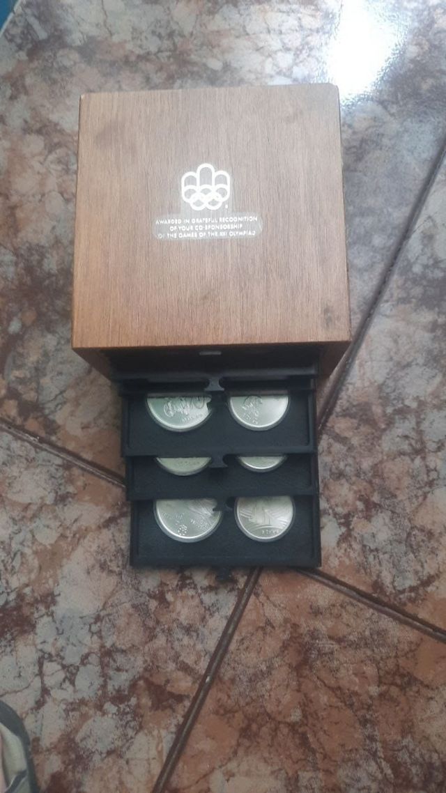 Monedas plata Montreal 76