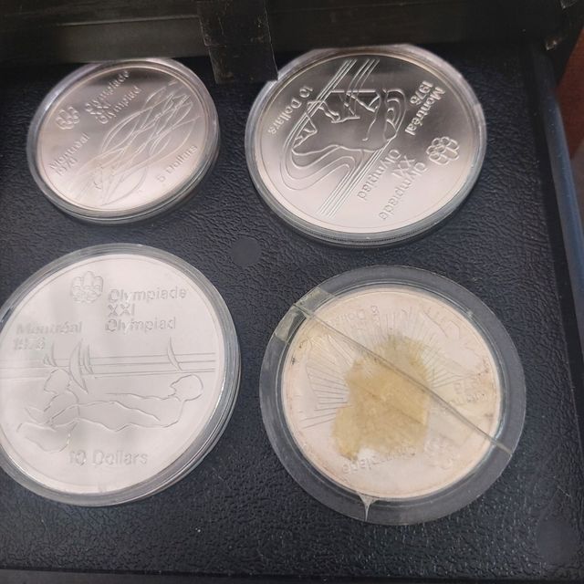 Monedas plata Montreal 76