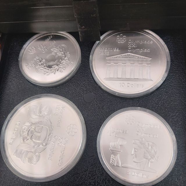 Monedas plata Montreal 76