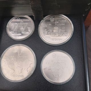 Monedas plata Montreal 76