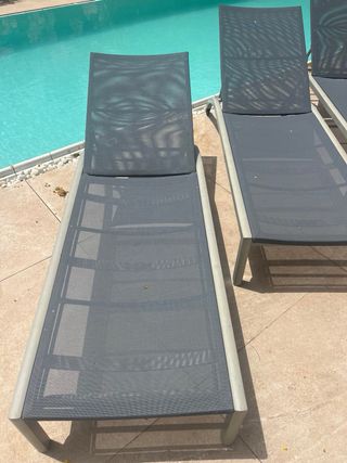 4 tumbonas jardin/piscina