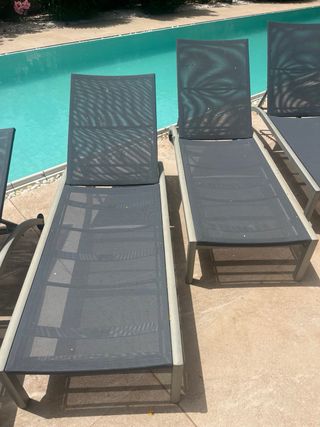 4 tumbonas jardin/piscina