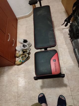 Banco pesas  , bench press domyos