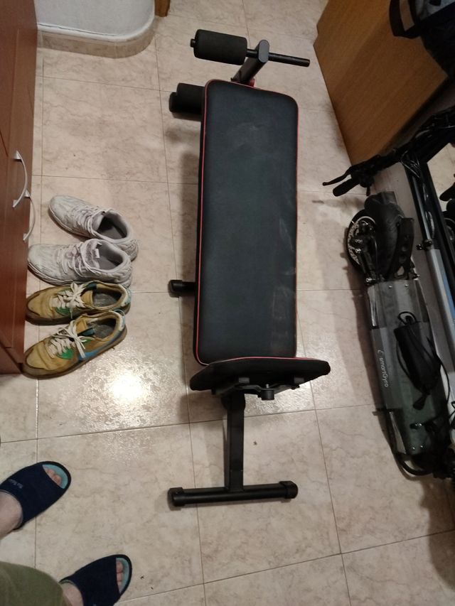 Banco pesas  , bench press domyos