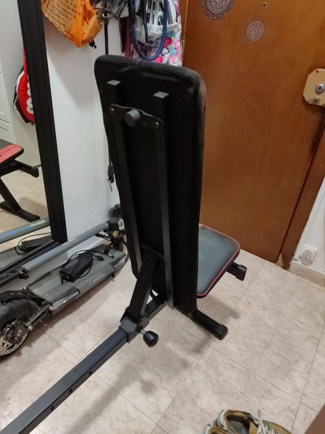 Banco pesas  , bench press domyos