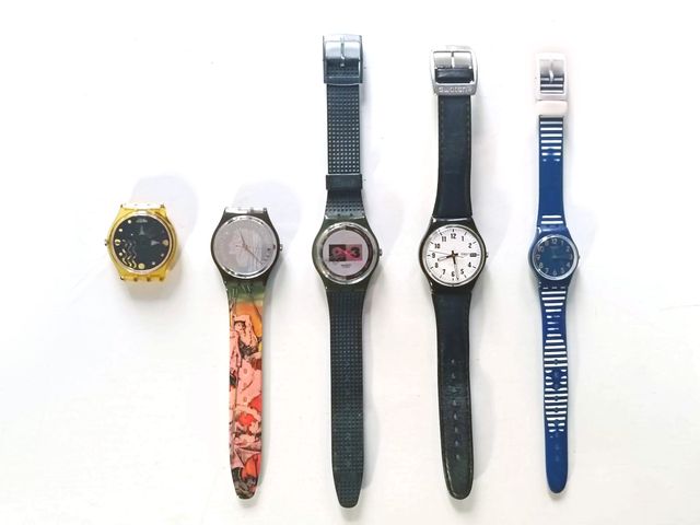 Lote de 5 relojes Swatch - funcionan