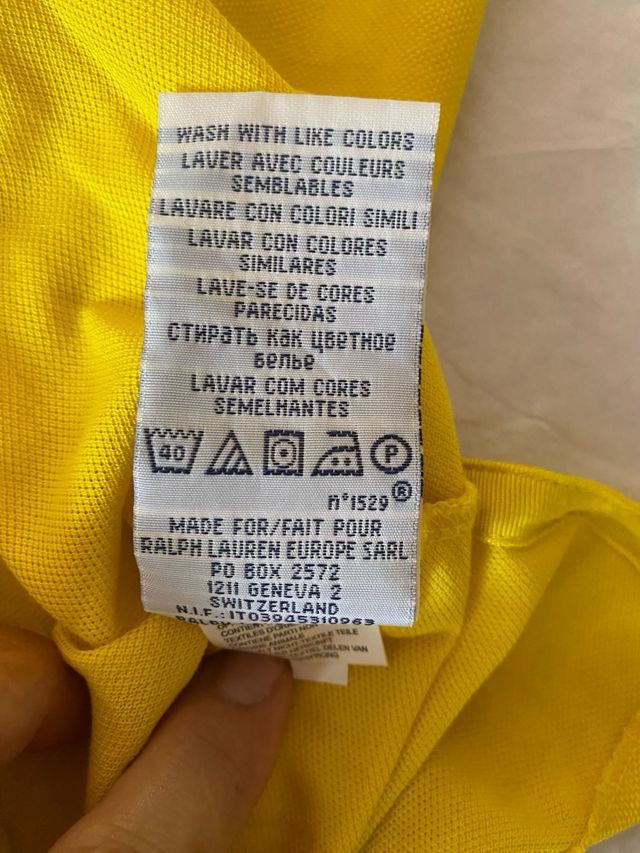 Polo da uomo gialla marca Polo RL
