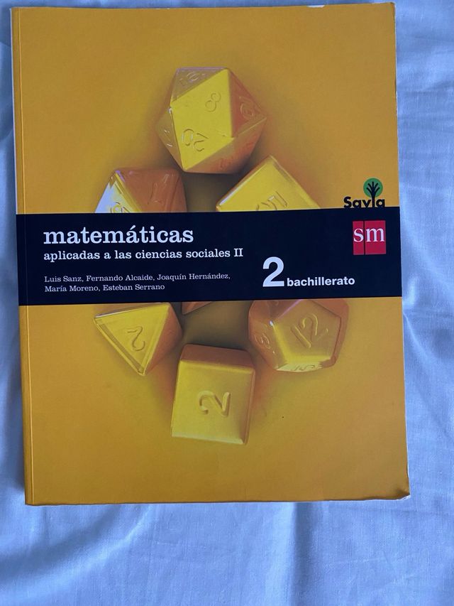 Libro de Matemáticas de Sociales 2 Bachillerato