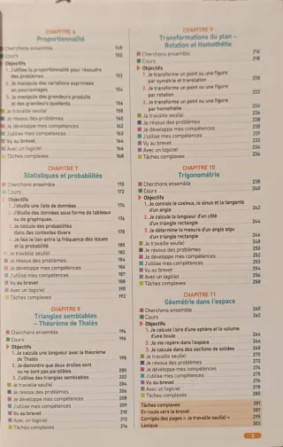 Libro Matemáticas en Francés 2° ESO