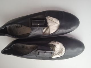 Bailarinas negras cuero planas Lola