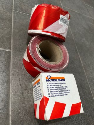 Cinta señalización 2 caras.