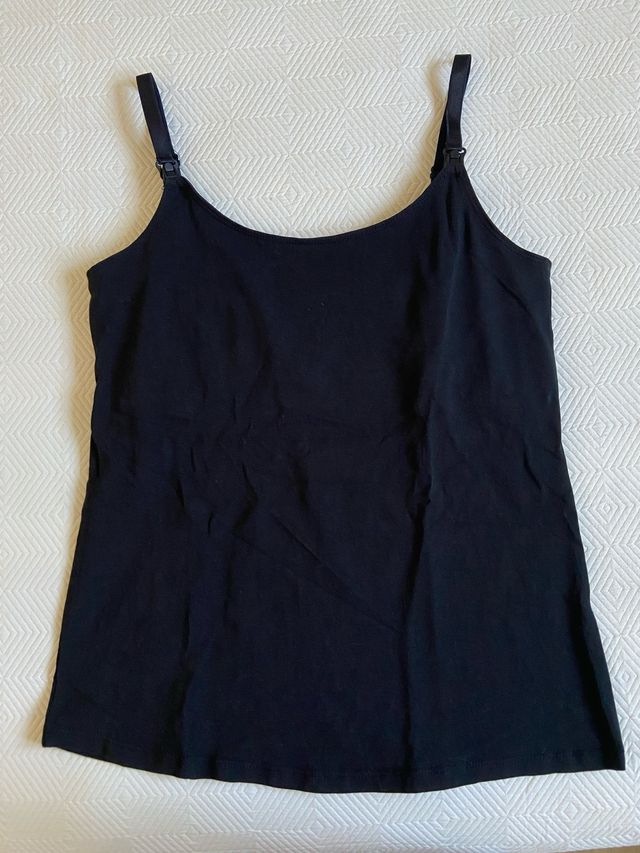 Camiseta lactancia negra