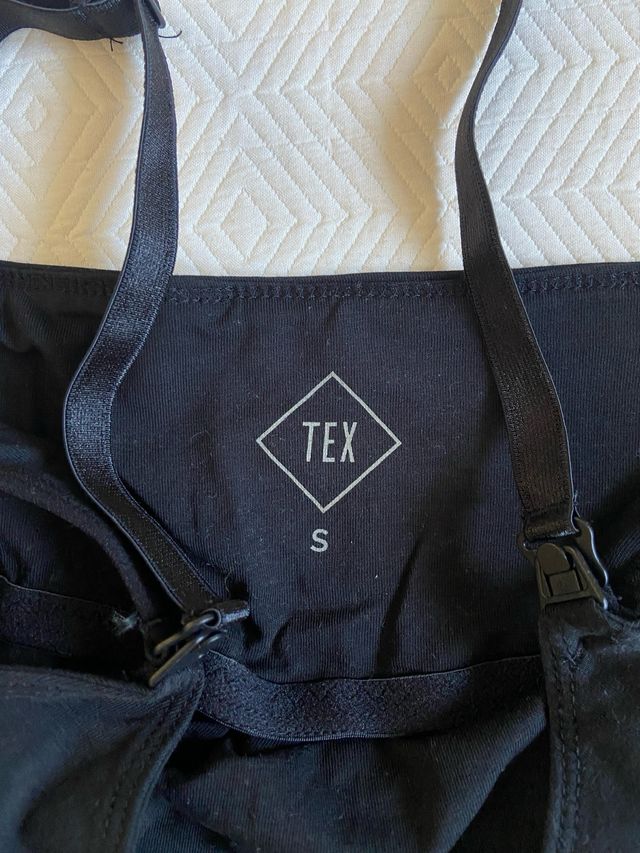 Camiseta lactancia negra