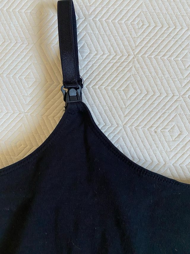 Camiseta lactancia negra